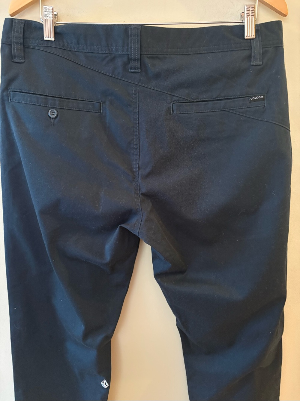 Volcom,  Modern Stretch Navy Chino Pants, Men’s Sz 34.